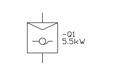 Aperçu du symbole Démarreur par autotransformateur, bloc IEC_STARTER_AUTOTRANSFORMER