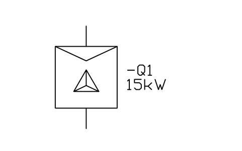 Star-delta starter sembolünün önizlemesi, blok IEC_STARTER_STAR_DELTA