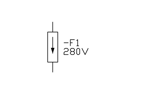 Surge arrester sembolünün önizlemesi, blok IEC_SURGE_ARRESTER