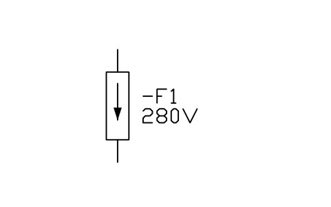 Aperçu du symbole Parafoudre, bloc IEC_SURGE_ARRESTER