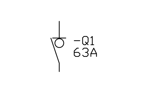 Aperçu du symbole Interrupteur-sectionneur, bloc IEC_SWITCH_DISCONNECTOR