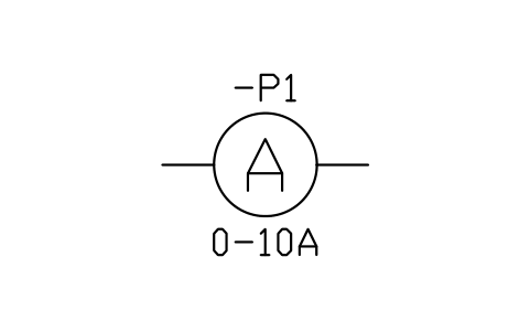 Aperçu du symbole Ampèremètre, bloc IEC_AMMETER