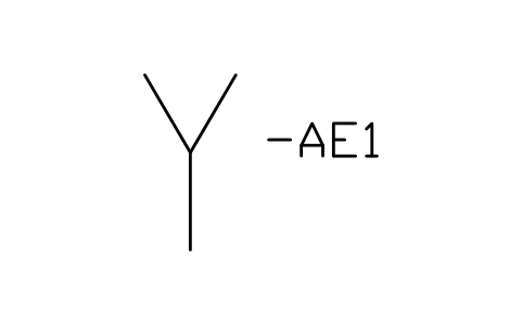 Aperçu du symbole Antenne, symbole général, bloc IEC_ANTENNA