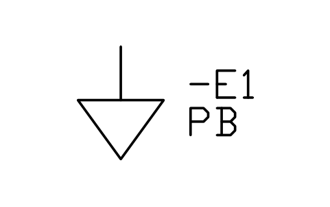 Aperçu du symbole Liaison équipotentielle de protection, bloc IEC_BONDING_PROTECTIVE