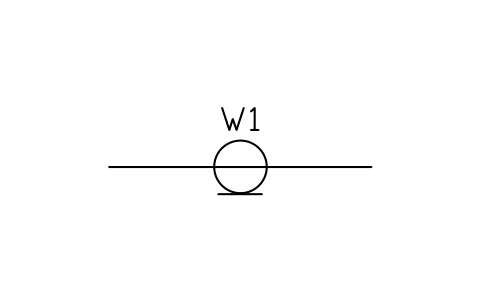 Aperçu du symbole Paire coaxiale, bloc IEC_COAX_PAIR