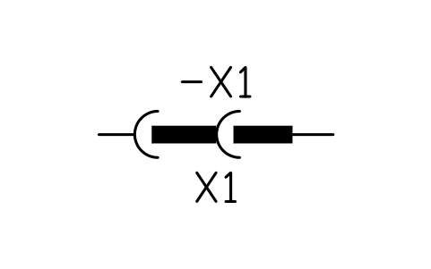 커넥터, 수-암, U링크 심볼 미리보기, 블록 IEC_CONNECTOR_MALE_FEMALE