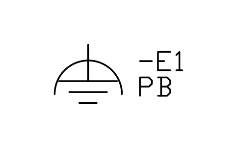 Functional earth, noiseless sembolünün önizlemesi, blok IEC_EARTH_FUNCTIONAL