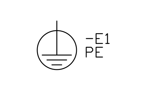 Aperçu du symbole Mise à la terre de protection, bloc IEC_EARTH_PROTECTIVE