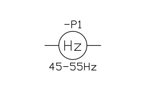 Frequency meter sembolünün önizlemesi, blok IEC_FREQUENCY_METER