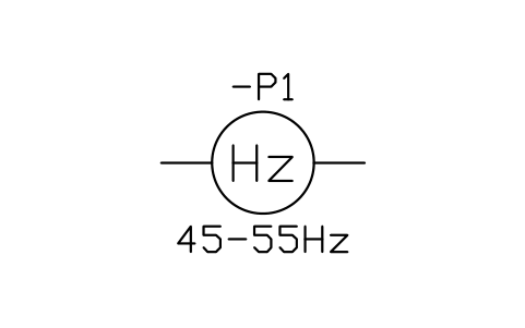 Aperçu du symbole Fréquencemètre, bloc IEC_FREQUENCY_METER