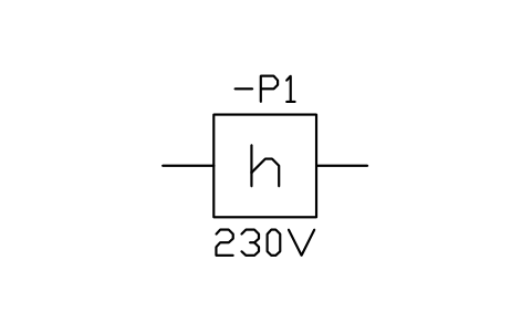 Aperçu du symbole Compteur horaire, bloc IEC_HOUR_METER