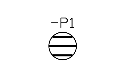 Aperçu du symbole Indicateur électromécanique, bloc IEC_INDICATOR_ELEMENT