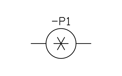 Indicating instrument sembolünün önizlemesi, blok IEC_INSTRUMENT