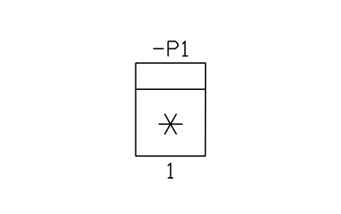 Aperçu du symbole Appareil intégrateur, symbole général, bloc IEC_INSTRUMENT_INTEGRATING