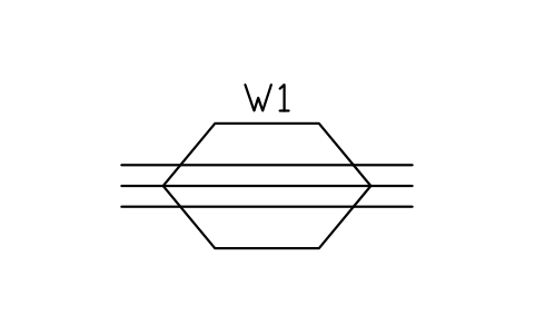 Straight-through joint box, multi-line sembolünün önizlemesi, blok IEC_JOINT_BOX_MULTI