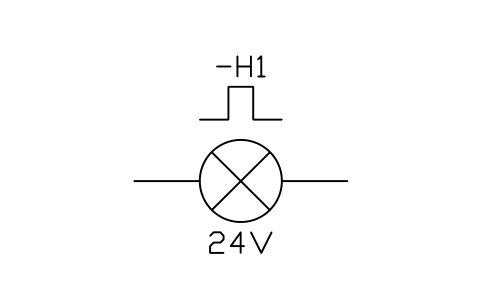 Aperçu du symbole Voyant clignotant, bloc IEC_LAMP_FLASHING