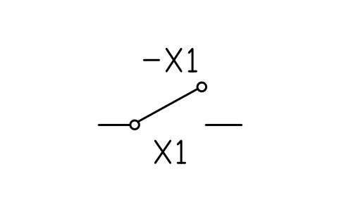 Connecting link, open sembolünün önizlemesi, blok IEC_LINK_OPEN