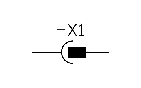 Aperçu du symbole Fiche et prise, bloc IEC_PLUG_SOCKET
