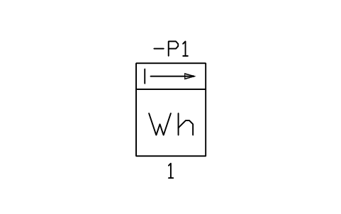 Watt-hour meter, from busbar sembolünün önizlemesi, blok IEC_WH_METER_FROM_BUSBAR