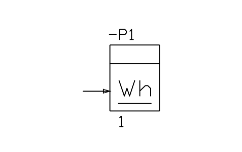 Slave watt-hour meter, print sembolünün önizlemesi, blok IEC_WH_METER_SLAVE_PRINT