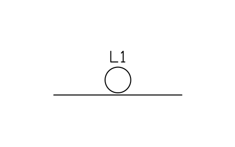 Line in a duct sembolünün önizlemesi, blok IEC_LINE_DUCT