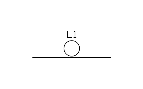 Aperçu du symbole Ligne en conduit, bloc IEC_LINE_DUCT