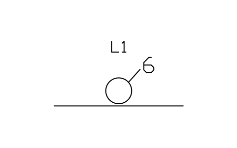 Aperçu du symbole Ligne en conduit à six alvéoles, bloc IEC_LINE_SIX_WAY_DUCT