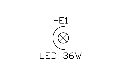 Projector, general symbol sembolünün önizlemesi, blok IEC_PROJECTOR