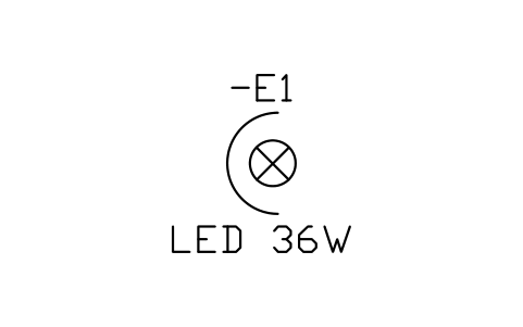 Aperçu du symbole Projecteur, symbole général, bloc IEC_PROJECTOR