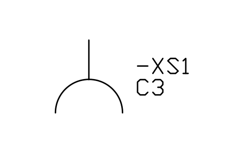 Aperçu du symbole Prise de courant, bloc IEC_SOCKET_OUTLET