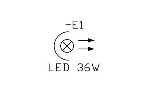 Spot light sembolünün önizlemesi, blok IEC_SPOT_LIGHT