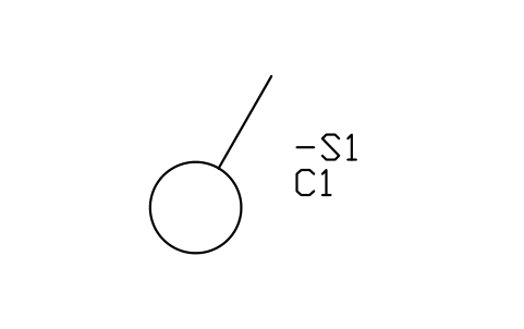 Switch, general symbol sembolünün önizlemesi, blok IEC_SWITCH_PLAN