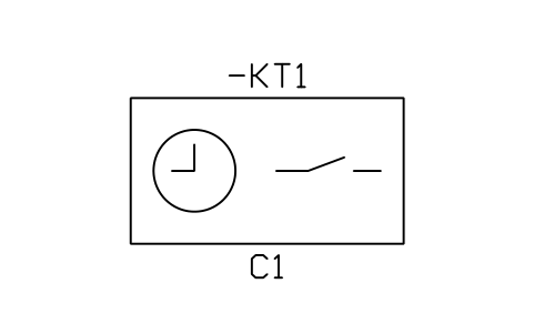 Aperçu du symbole Horloge programmable, bloc IEC_TIME_SWITCH