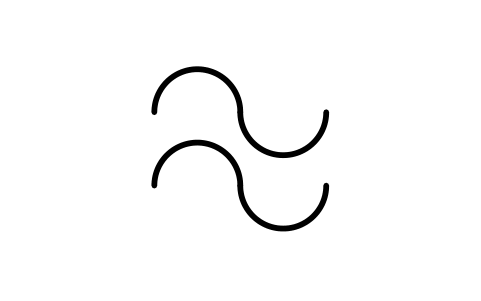 Aperçu du symbole Courant alternatif, moyenne fréquence, bloc IEC_AC_MEDIUM