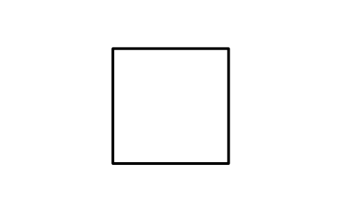 Aperçu du symbole Objet, forme 1, bloc IEC_OBJECT_SQUARE