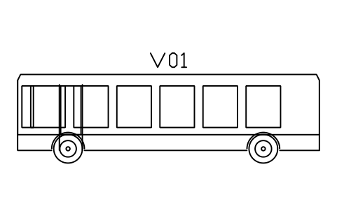 Bus, city bus, side view sembolünün önizlemesi, blok ENT_BUS_SIDE