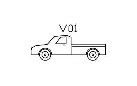 Car, pickup truck, side view sembolünün önizlemesi, blok ENT_CAR_PICKUP_SIDE