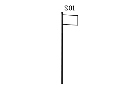 Flagpole with flag, 8000 sembolünün önizlemesi, blok ENT_FLAGPOLE
