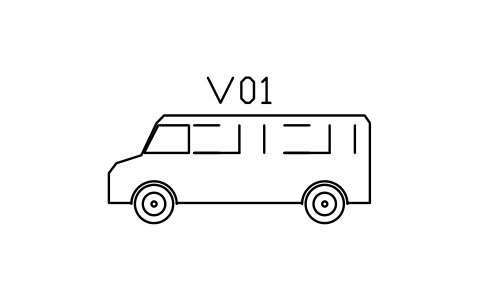 Minibus, side view sembolünün önizlemesi, blok ENT_MINIBUS_SIDE