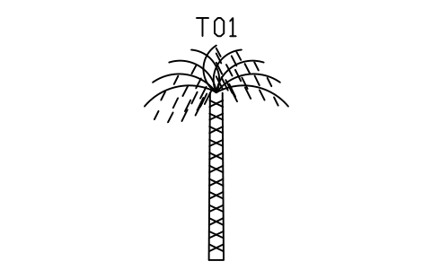 Palm, date palm, 6000 sembolünün önizlemesi, blok ENT_PALM_DATE