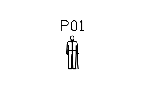 Person, elderly with stick sembolünün önizlemesi, blok ENT_PERSON_ELDER