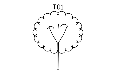 Tree, deciduous, round, 6000 sembolünün önizlemesi, blok ENT_TREE_DECIDUOUS_6M
