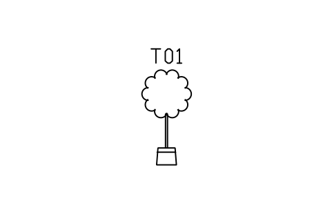 Tree, topiary ball in pot sembolünün önizlemesi, blok ENT_TREE_LOLLIPOP