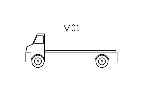 Truck, flatbed truck, side view sembolünün önizlemesi, blok ENT_TRUCK_FLATBED_SIDE