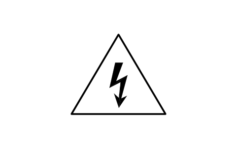 Vista previa del símbolo Caution, electric shock, bloque EGB_6042