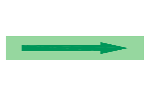Preview of the Escape route strip with direction arrow symbol, block ESC_ROUTE_ARROW