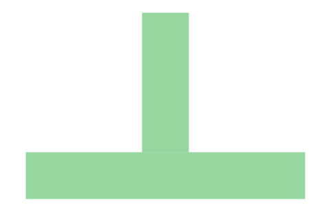 Preview of the Escape route strip, T junction symbol, block ESC_ROUTE_T
