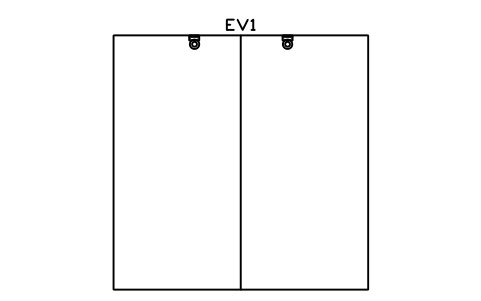 Preview of the Home garage, two bays 6000 x 6000 symbol, block EVC_BAY_HOME_2