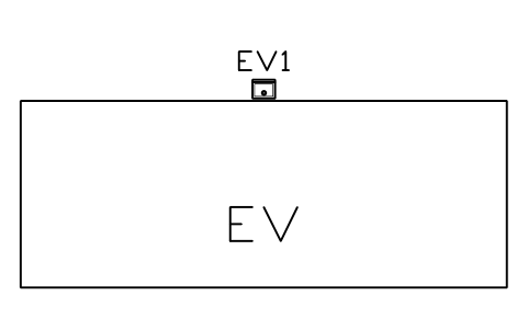 Preview of the Parallel bay 6500 x 2500, kerb pedestal symbol, block EVC_BAY_PARALLEL