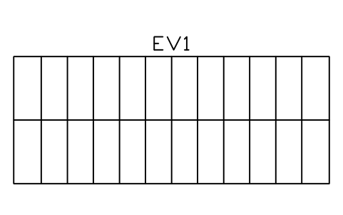 Preview of the Battery container 20 ft, 6058 x 2438 symbol, block EVC_BESS_20FT